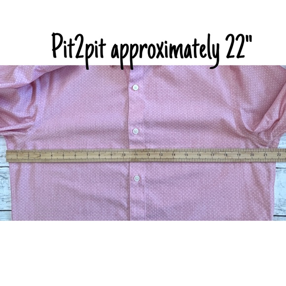 Banana Republic Men’s Standard Fit Non-Iron Pink Dress Shirt (Size M) - Picture 9 of 11
